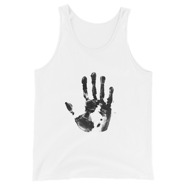 Black Handprint Grunge Graphic T-Shirt