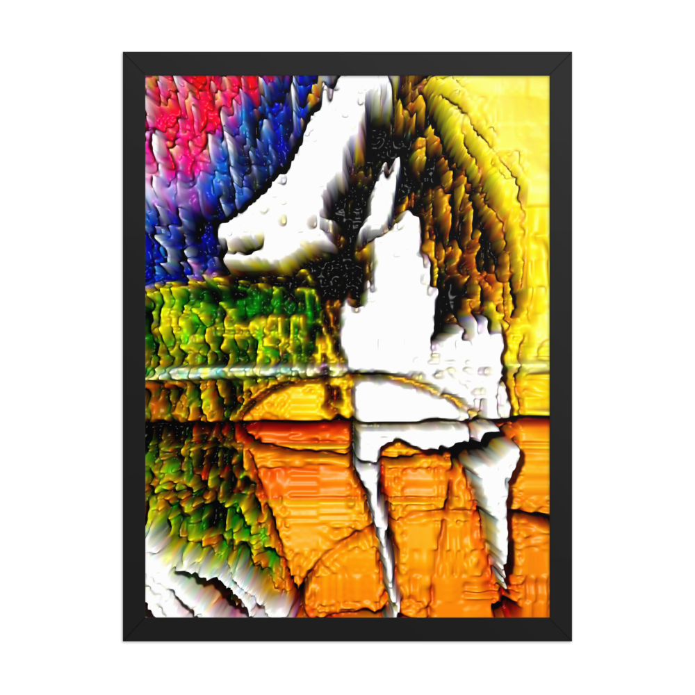 Modern Minimalist Abstract Wall Art Framed Poster