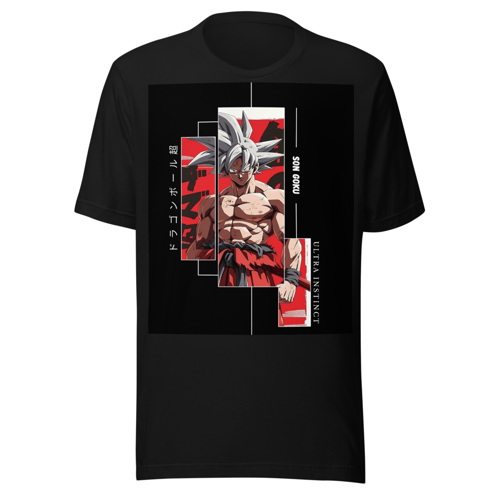 Son goku classic black T-shirt design