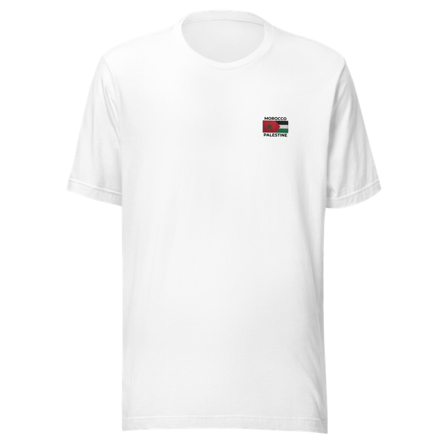 Morocco and Palestine Solidarity Minimalist T-Shir