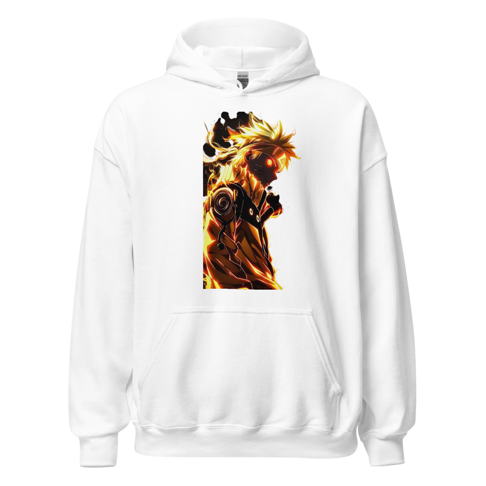Unisex Anime Fiery Ninja Mode Graphic Hoodi