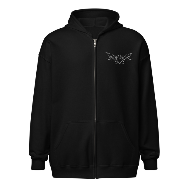 Gothic Heart Zip-Up Hoodie
