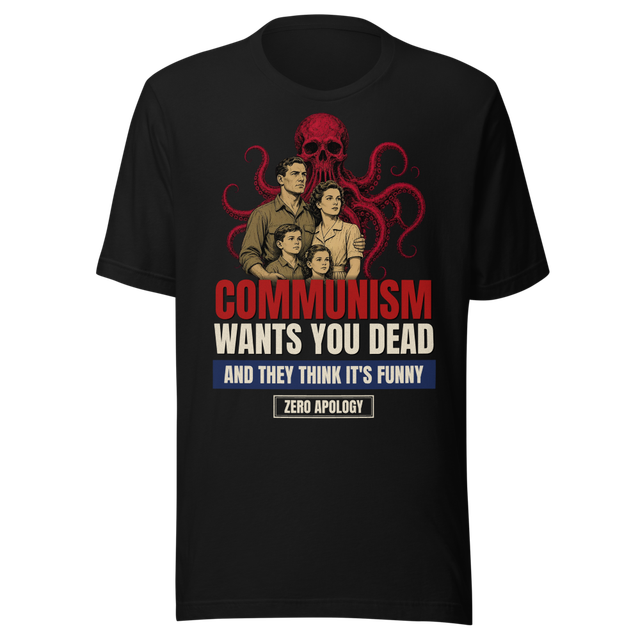 Communism Wants You Dead – 1950s Family Poster Tee