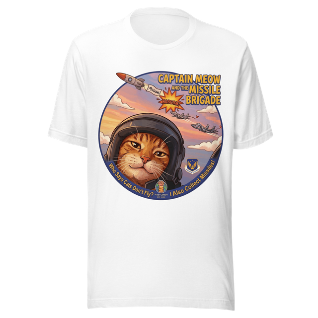 Captain Meow Missile Brigade T-Shirt