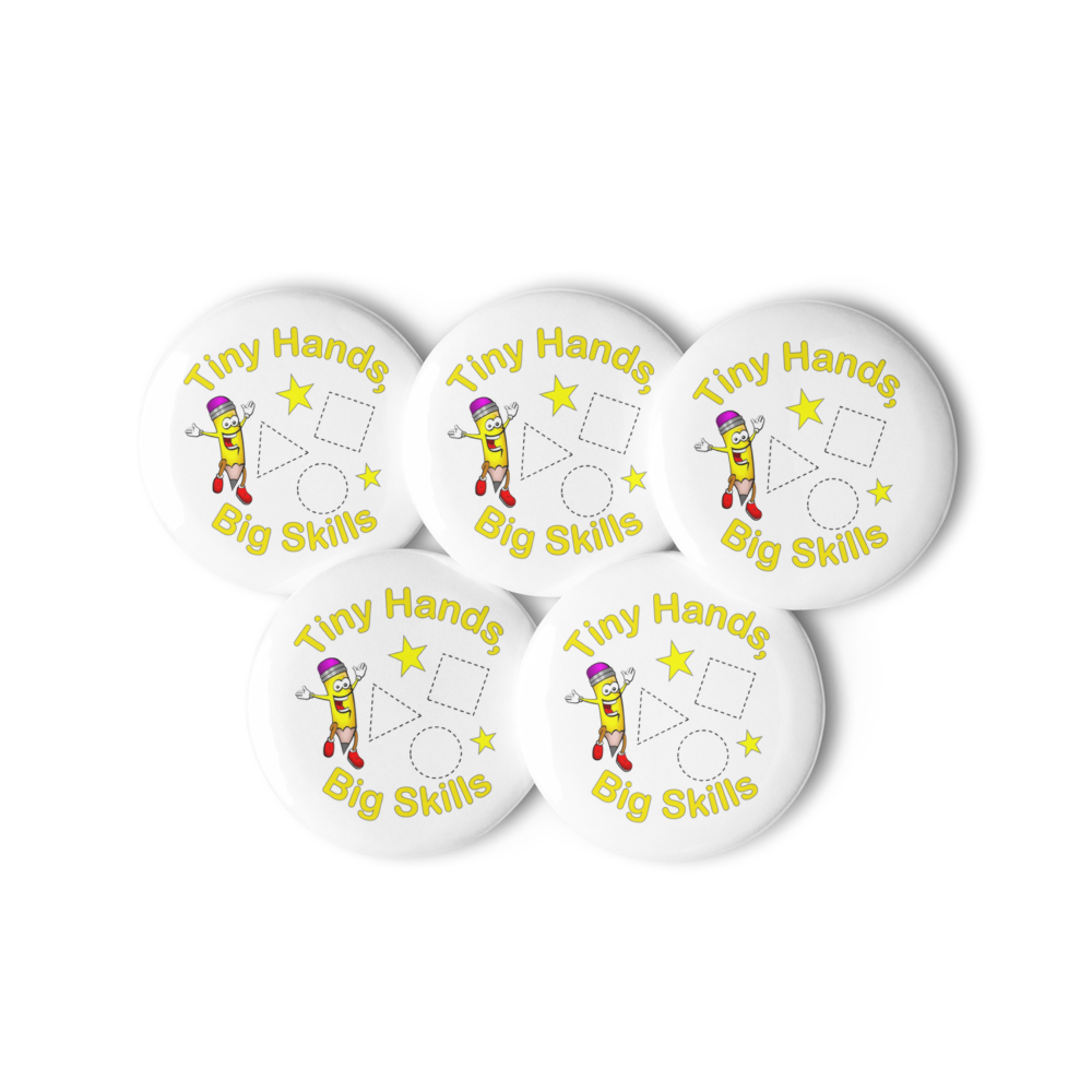 Tiny Hands, Big Skills Reward Pins – Set of 5