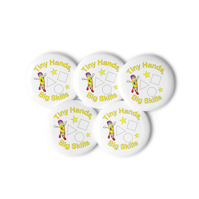 Tiny Hands, Big Skills Reward Pins – Set of 5