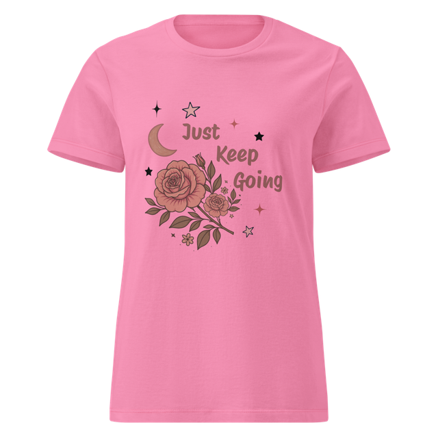 Just Keep Going – Floral Women’s T-Shirt
