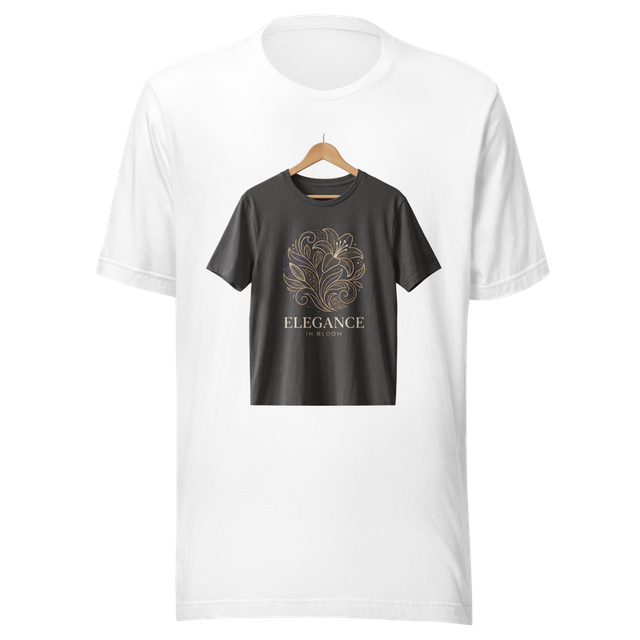 GRAPHIC BLACK UNISEXT-SHIRT ELEGANCE DESIGN