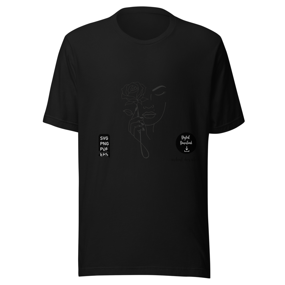 Abstract women line art t-shirt