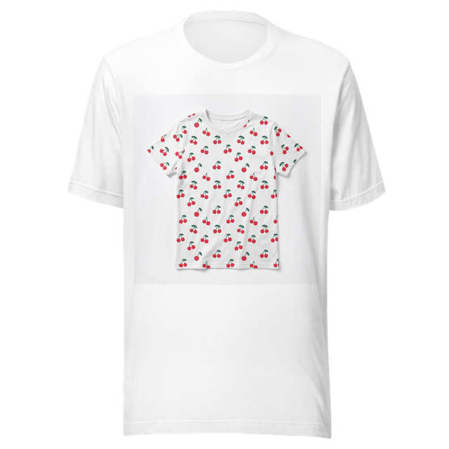 CHERRY BLOOM ALL OVER PRINT T-SHIRT FOR WOMEN