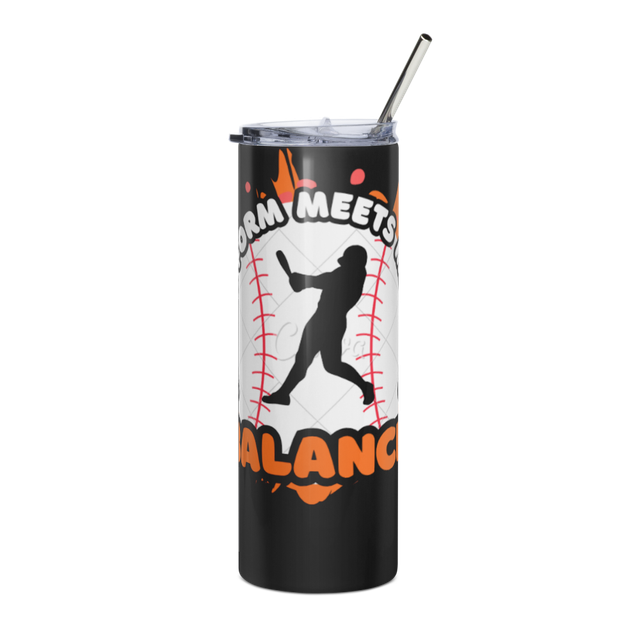 Farm Meets Balance Baseball Tumbler