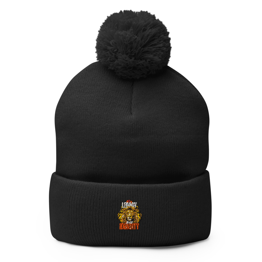 Lion Majesty Embroidered Beanie  