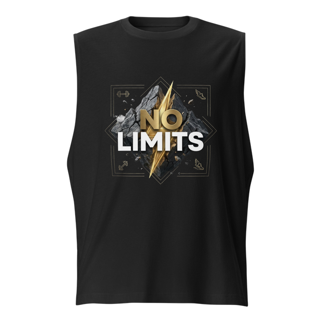 NO LIMITS Premium Gym Motivation T-Shirt | Luxury