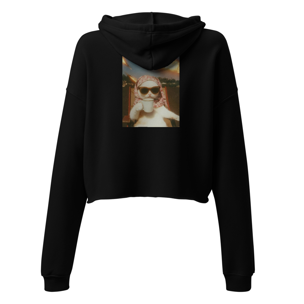 Women’s Black Cropped Hoodie 