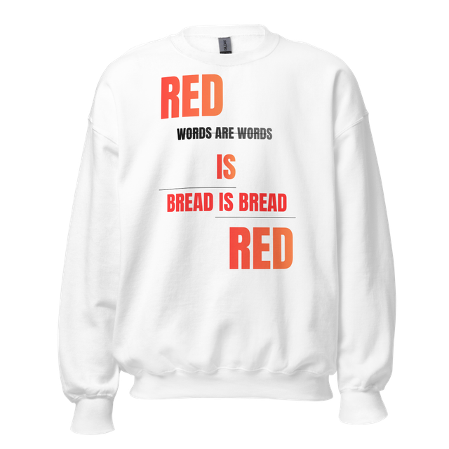 Red Is Red Minimalist Quote Typography