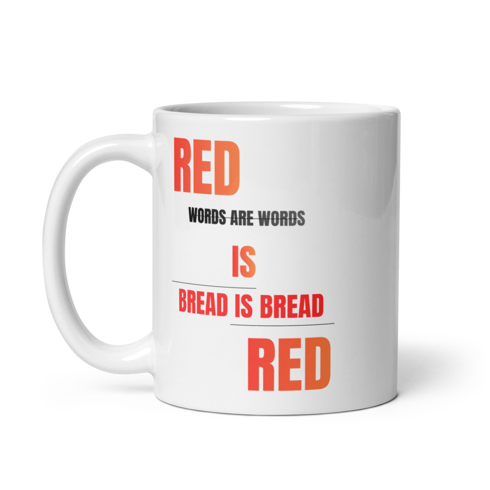 Red Is Red Minimalist Quote Typography 