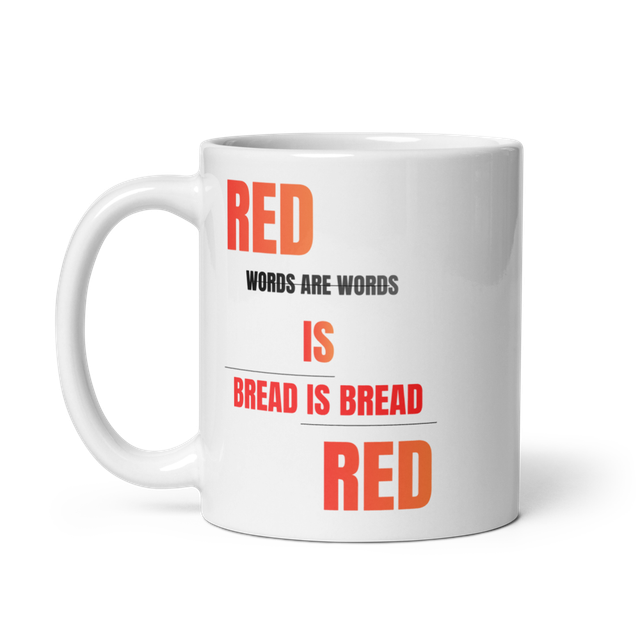 Red Is Red Minimalist Quote Typography