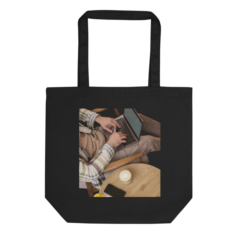 Aesthetic Laptop & Coffee Vibe Tote Bag