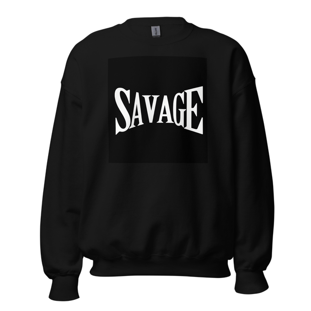 Black colour Sweatshirt | Savage Print |