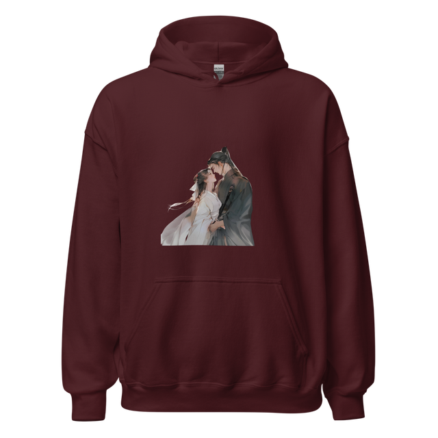 Aesthetic Anime Romance Graphic Hoodie
