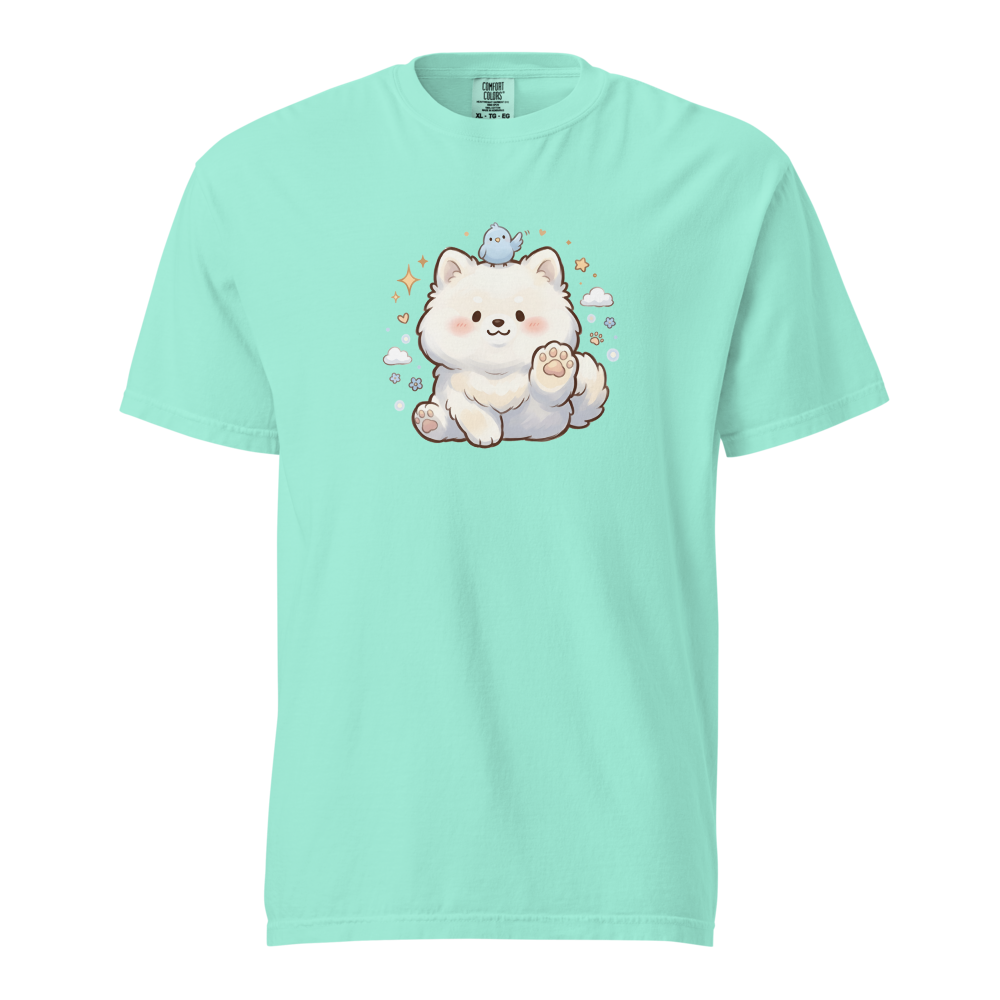 Cute Kawaii Samoyed & Bluebird 