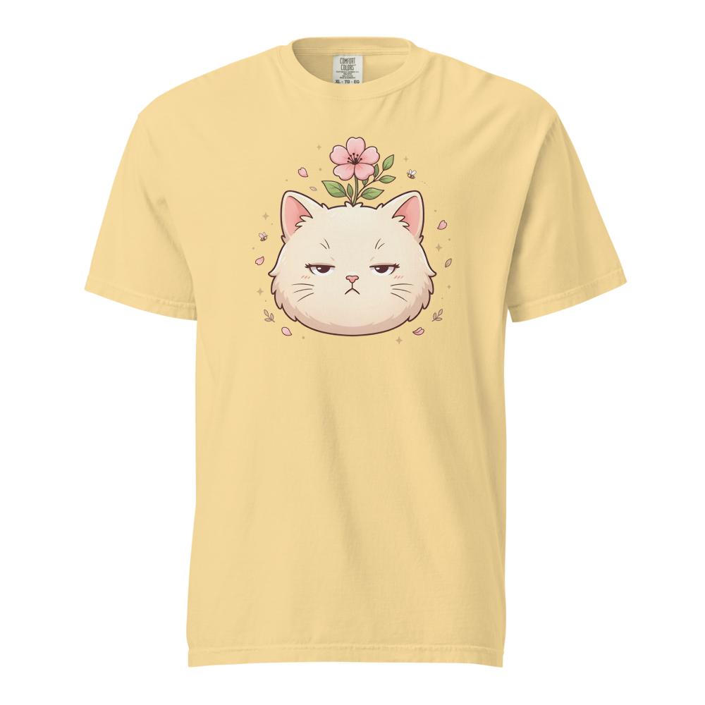 Grumpy Flower Cat
