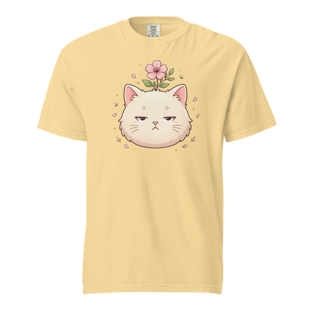 Grumpy Flower Cat