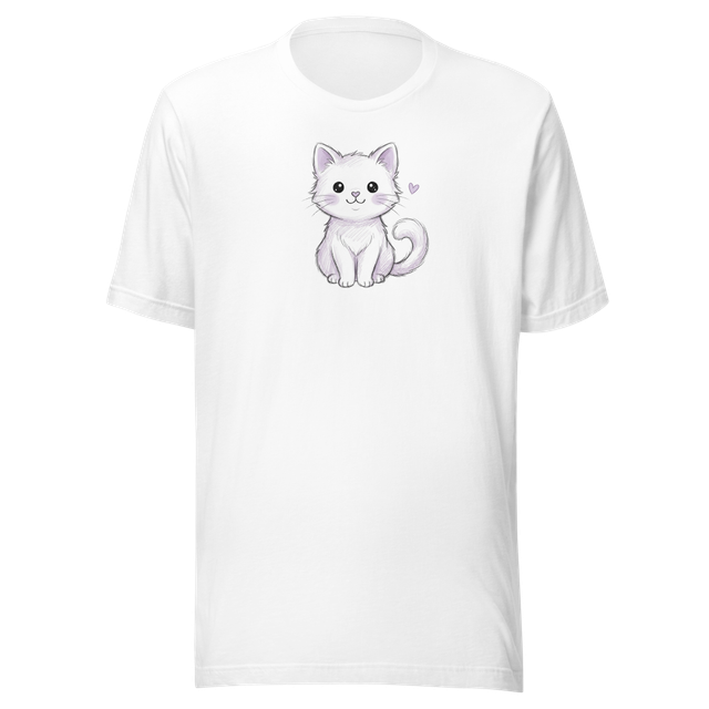 Kawaii Sketch Cat Tee