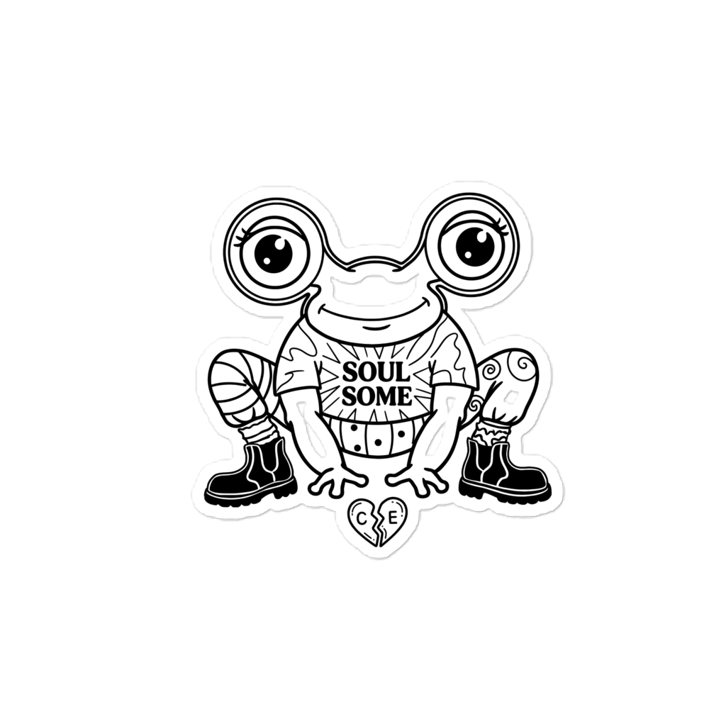 frog the Frog light die-cut sticker