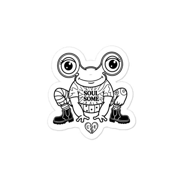 frog the Frog light vinyl sticker