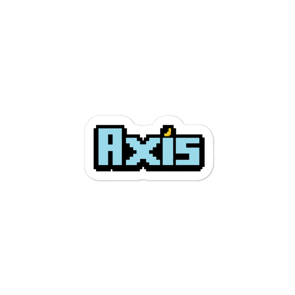 Axis name tag sticker