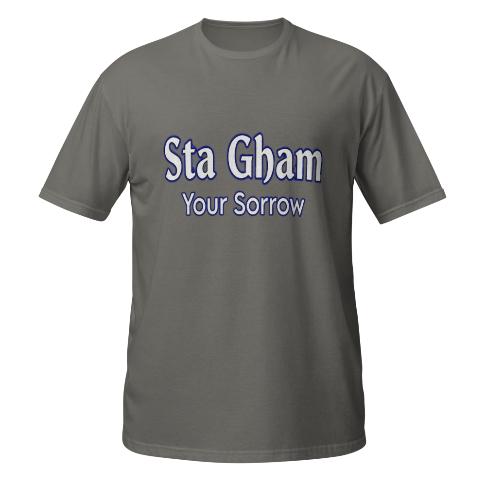 Sta Gham | Your Sorrow Pashto Typography Shirt