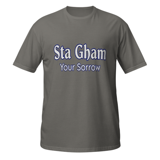 Sta Gham | Your Sorrow Pashto Typography Shirt