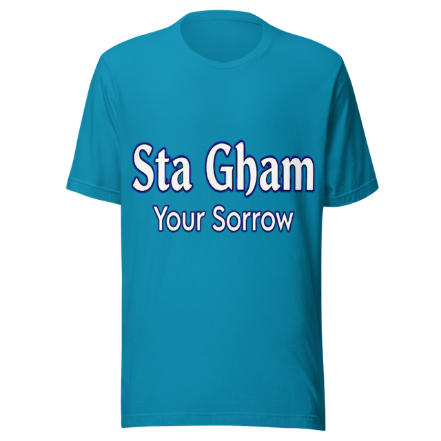Sta Gham | Your Sorrow Pashto Typography Shirt