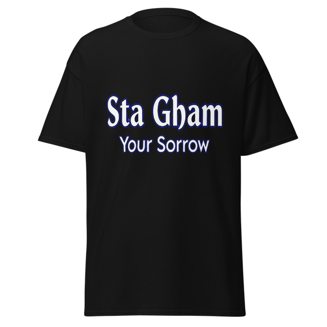 Sta Gham | Your Sorrow Pashto Typography Shirt