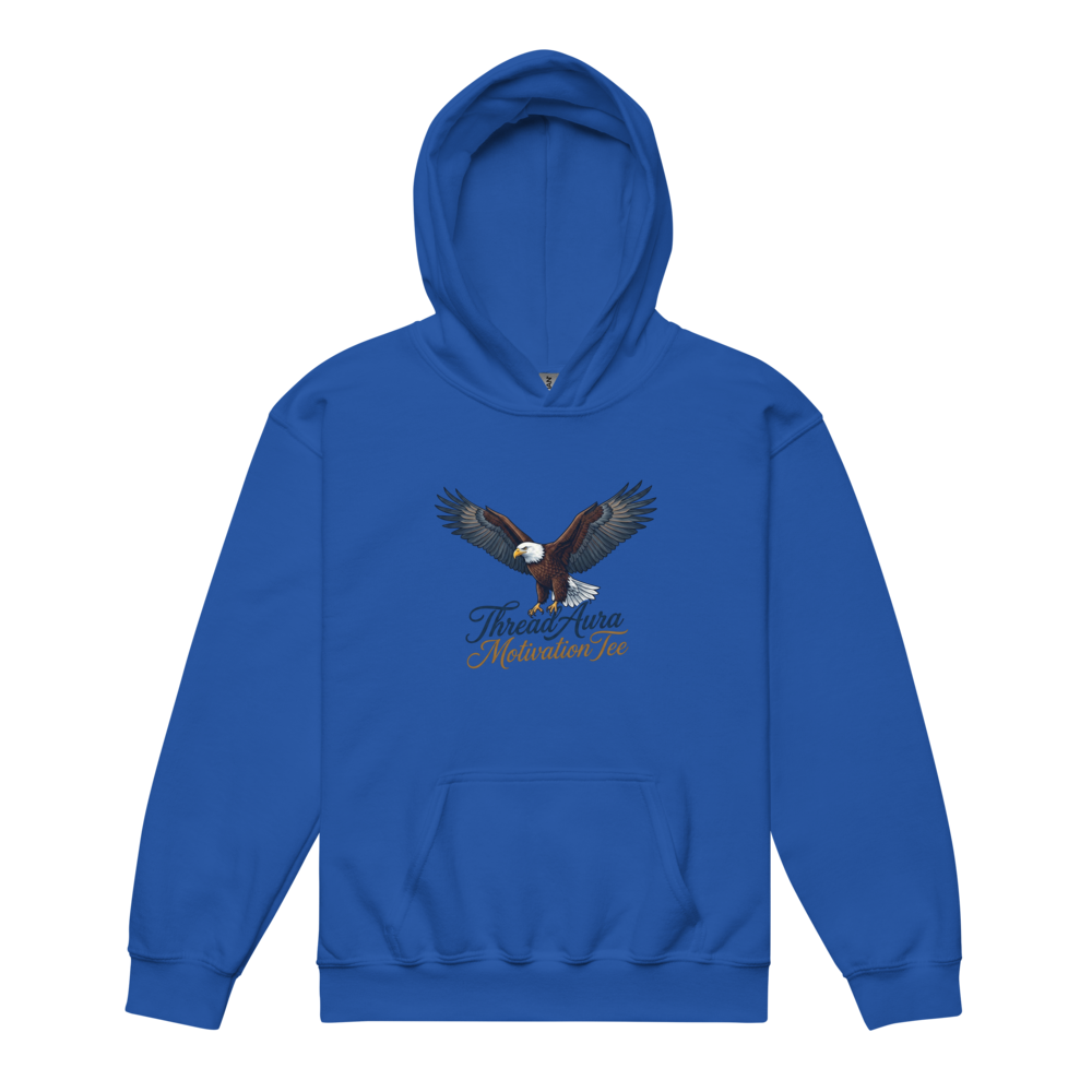 Title: ThreadAura Motivation Tee – Eagle Design