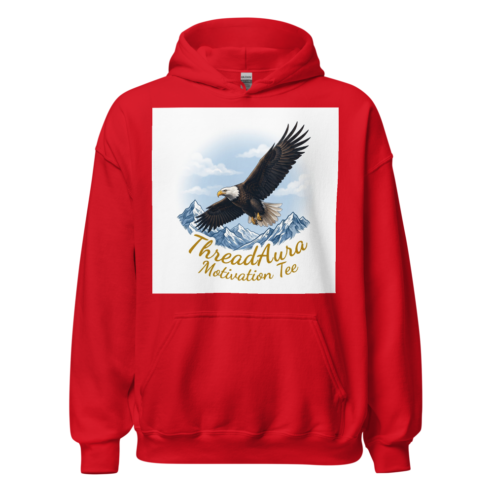 Title: ThreadAura Motivation Tee – Eagle Design