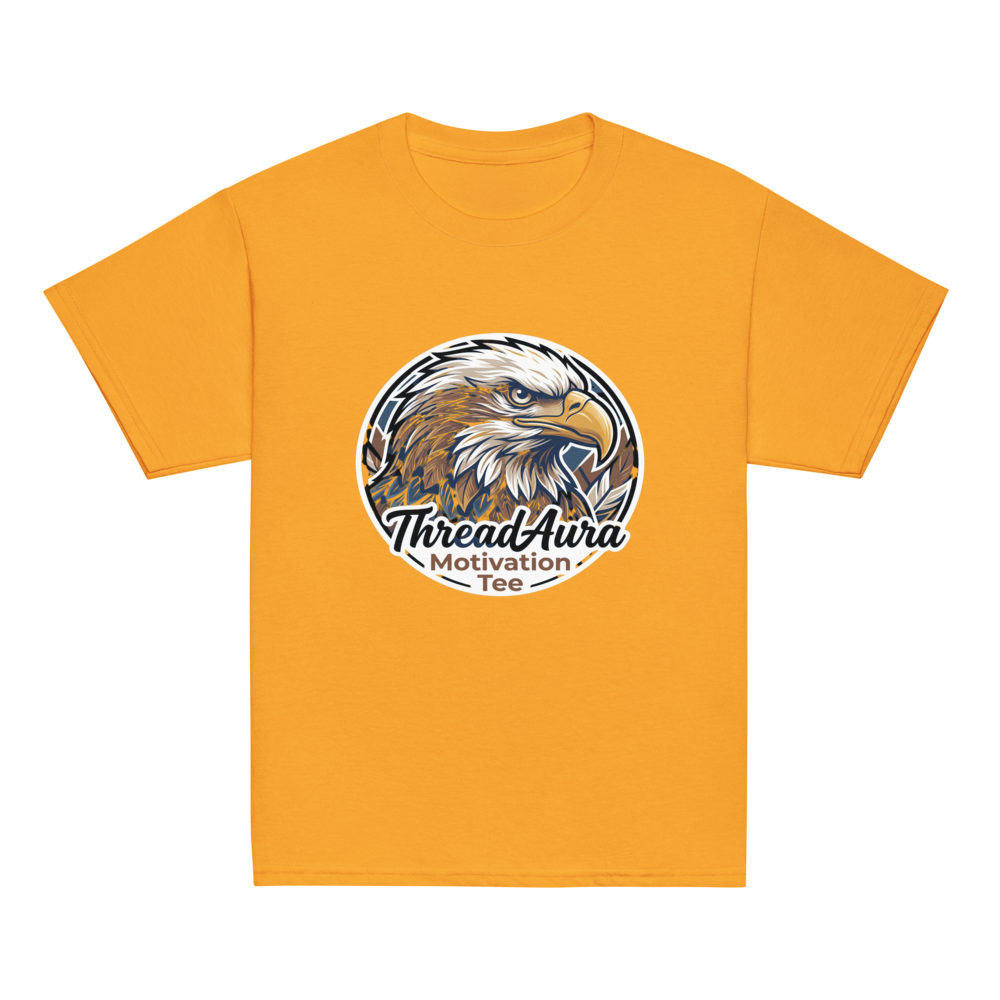 Title: ThreadAura Motivation Tee – Eagle Design