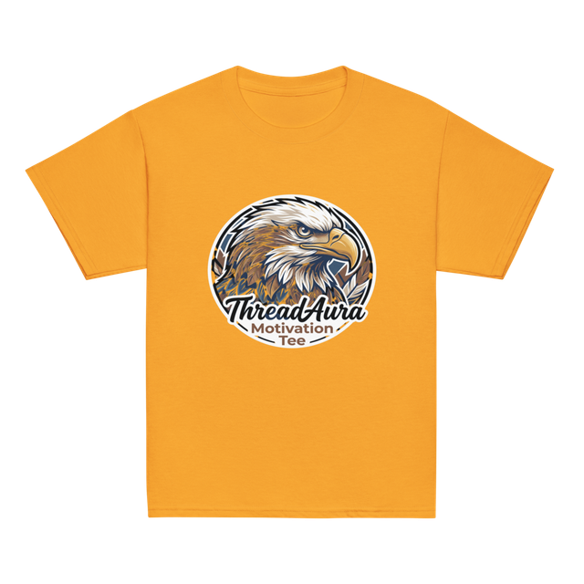 Title: ThreadAura Motivation Tee – Eagle Design