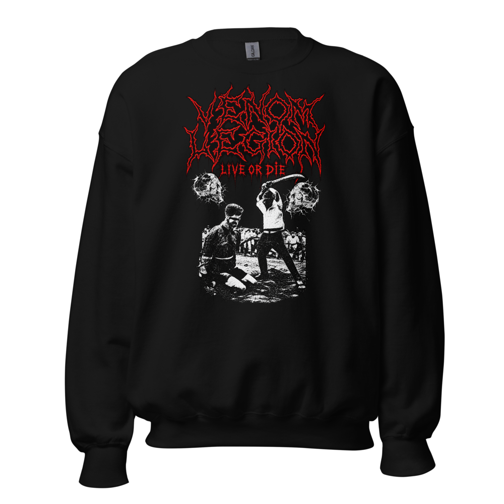 VENOM LEGION LIVE OR DIE Unisex Crew Neck Sweatshi
