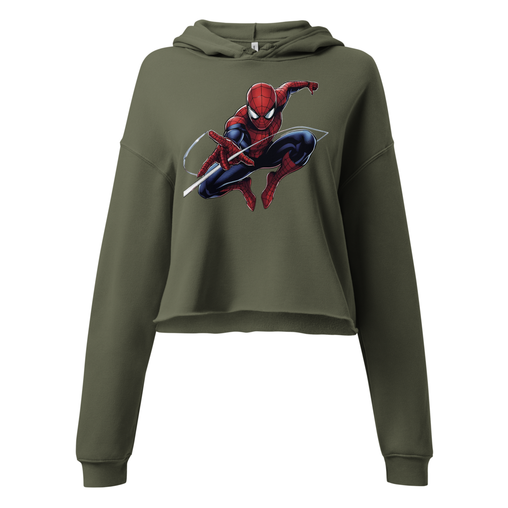 Spider-Man Action Women's Crop Hoodie