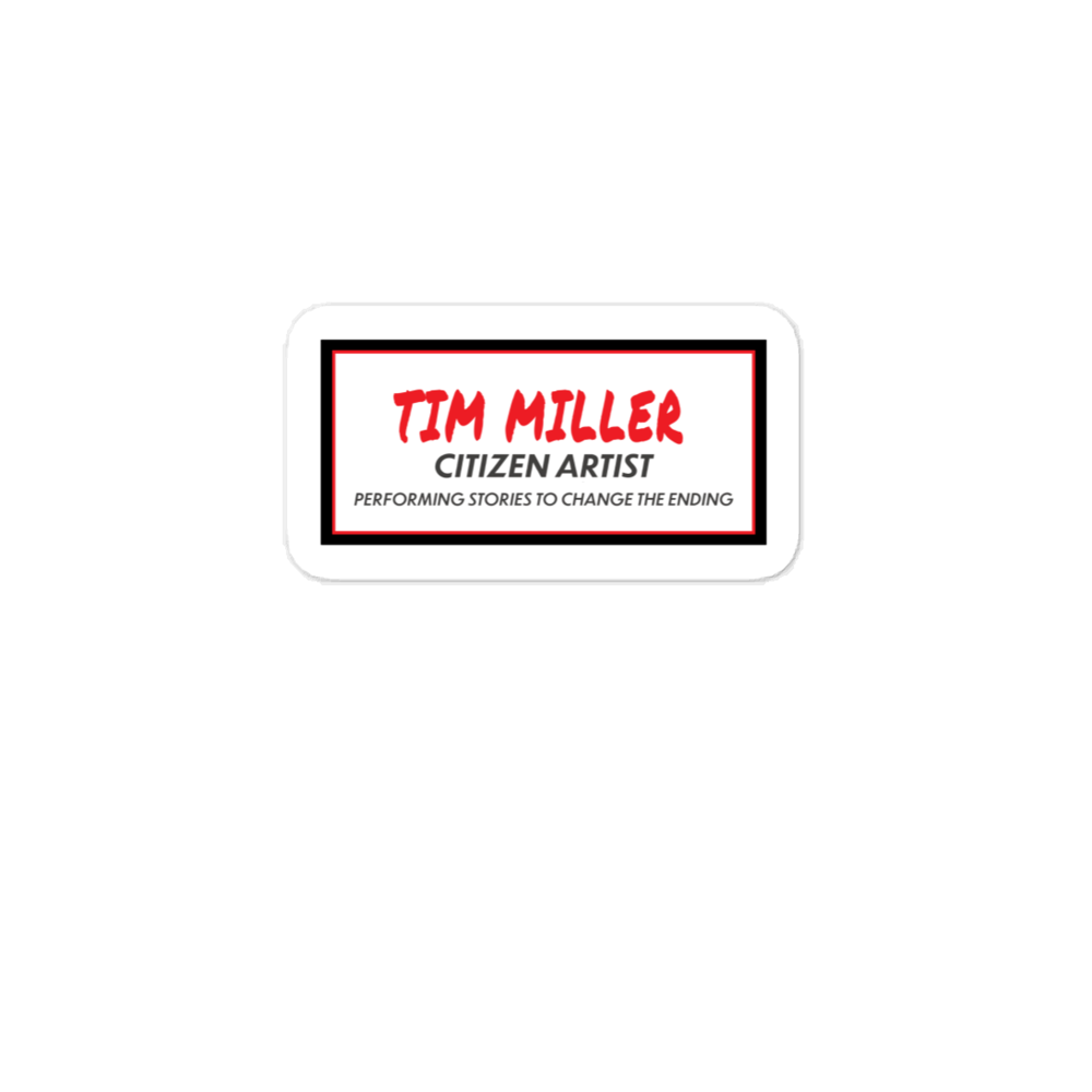 Tim Miller: Citizen Artist Logo Sticker