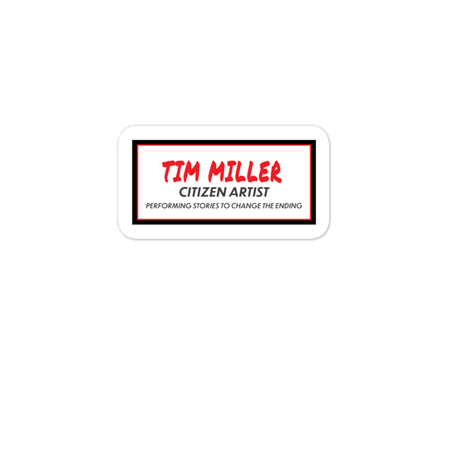 Tim Miller: Citizen Artist Logo Sticker