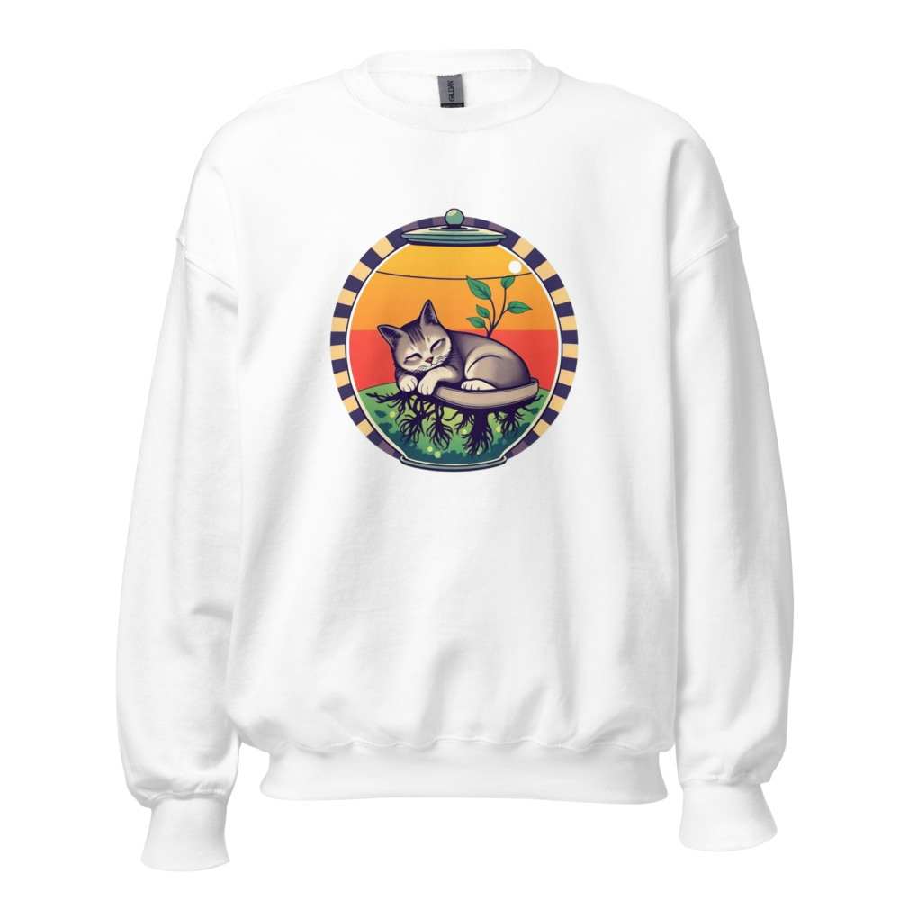 Cozy Hydroponic Plant Cat Cottagecore Aesthetic 