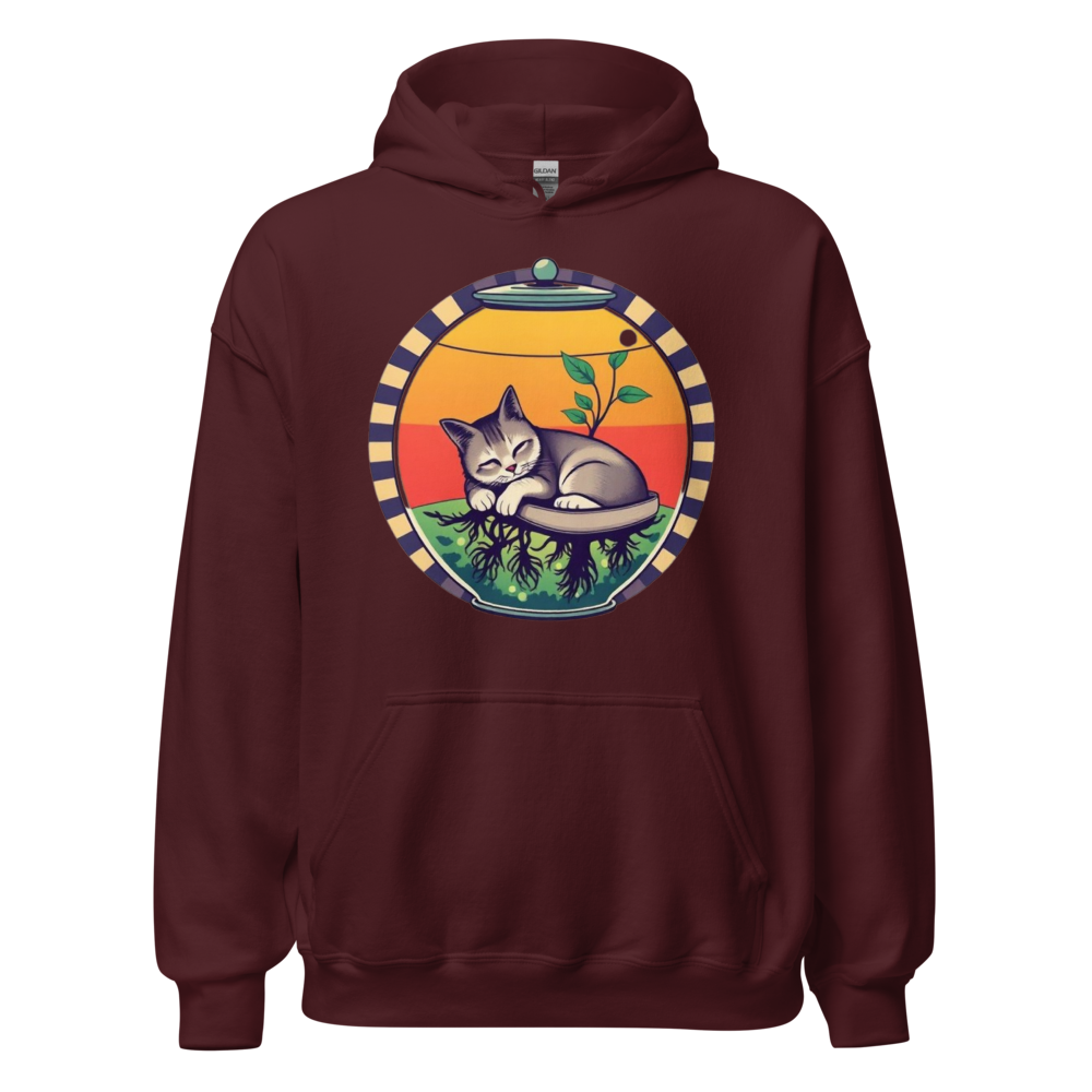Cozy Hydroponic Plant Cat Cottagecore Aesthetic 