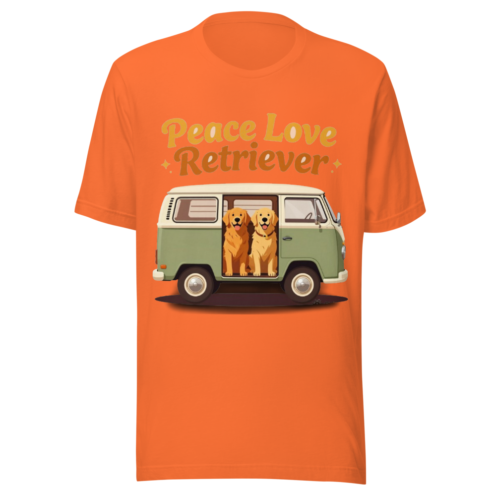 70s Retro Van Life Golden Retriever Vintage Dog 
