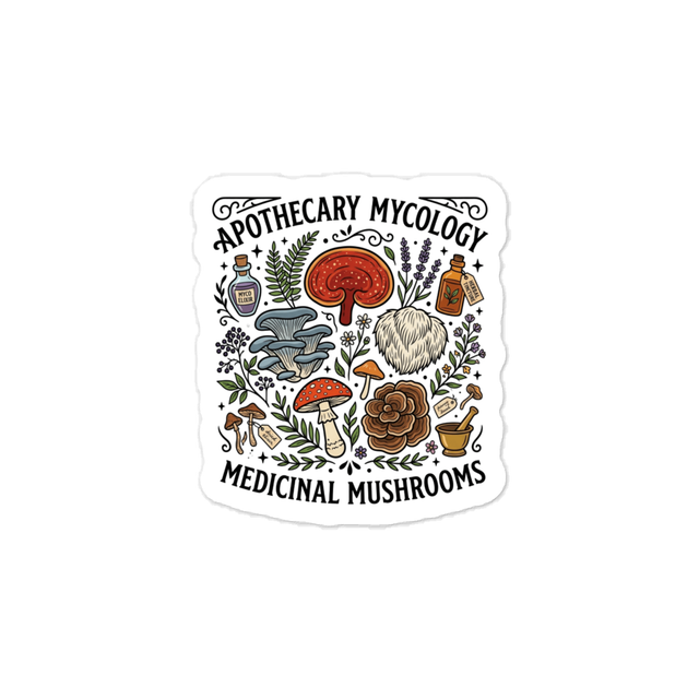 Apothecary Mycology Vintage Medicinal Mushroom