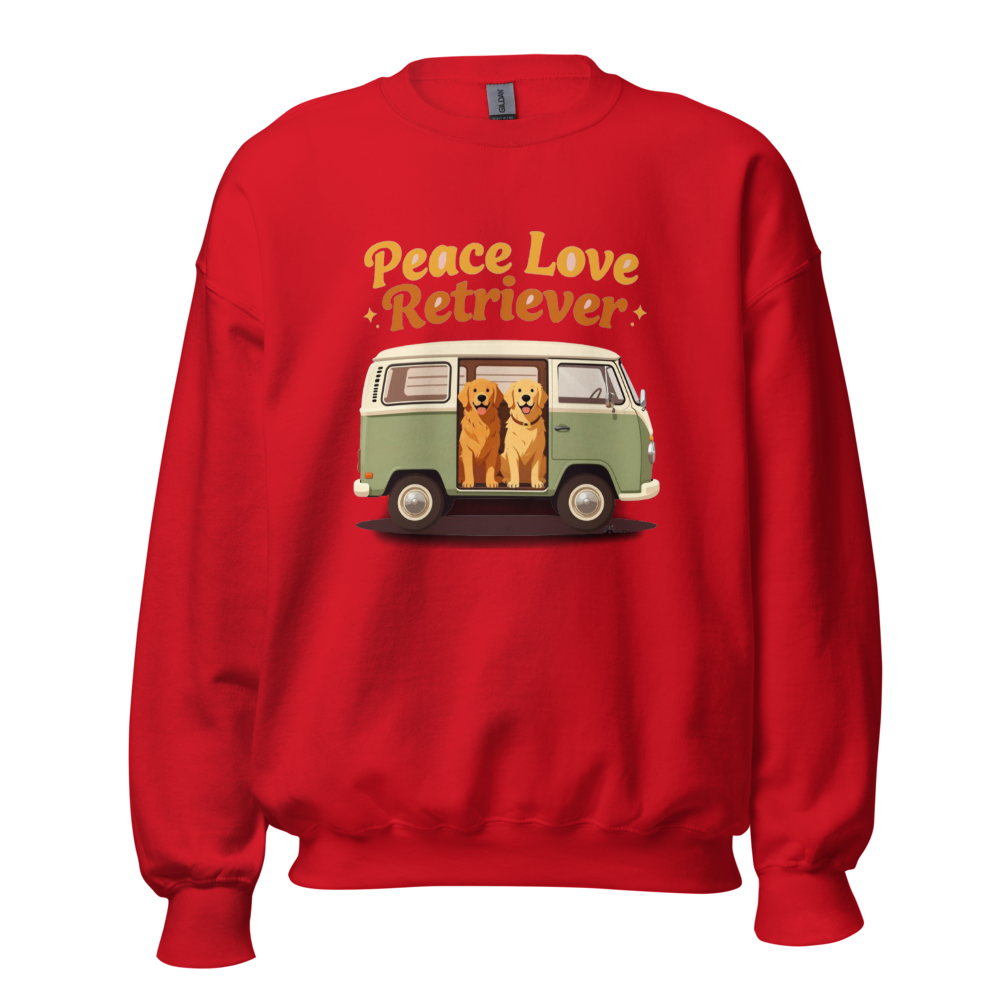 70s Retro Van Life Golden Retriever Vintage Dog 