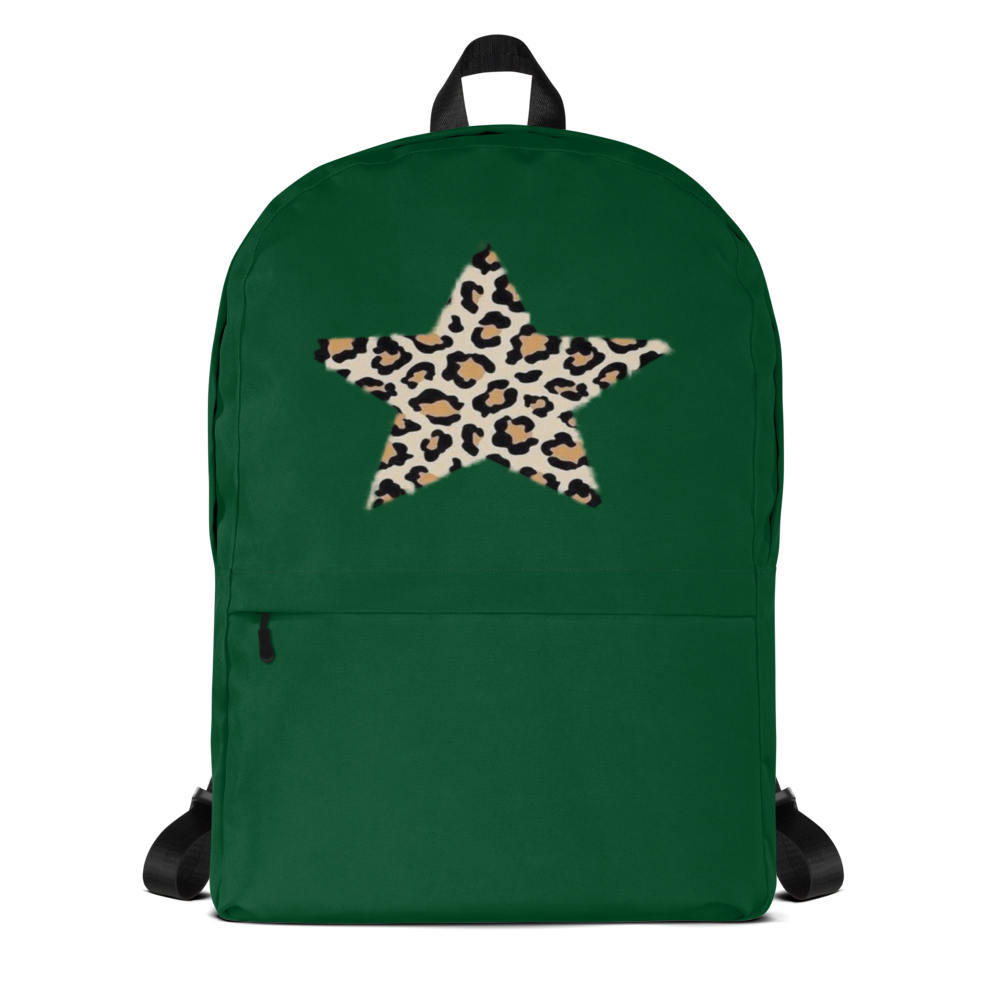 Minimalist Emerald Green Drawstring Backpack