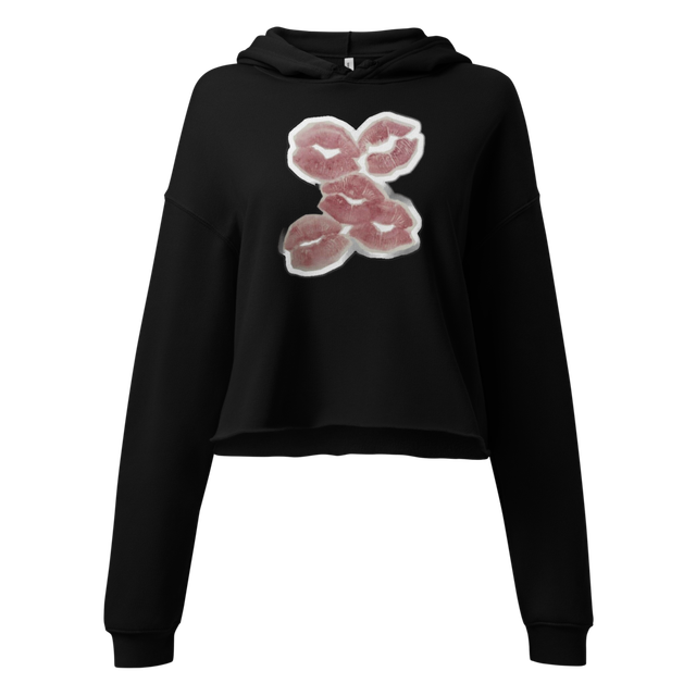 Floral Print Women Cropped Hoodie